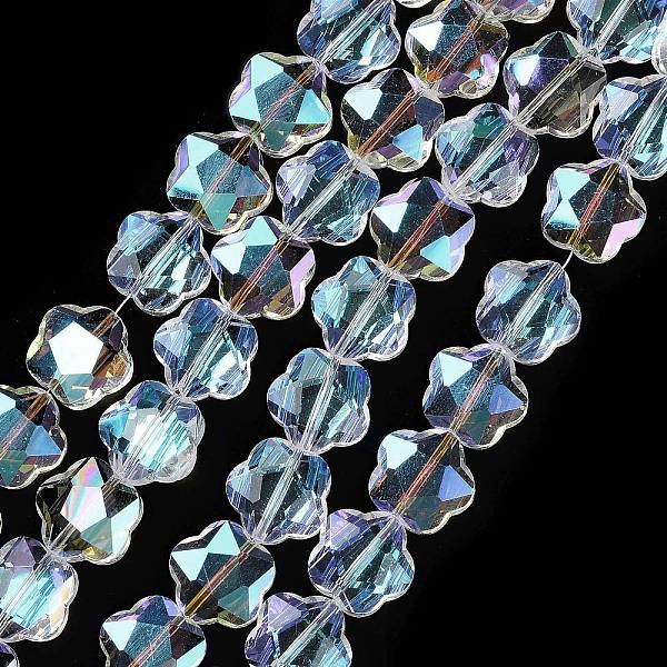 PandaHall Transparent Electroplate Glass Beads Strands, Pearl Luster Plated, Flower, Clear, 14x14x7.5mm, Hole: 1mm, about 50pcs/strand...
PandaHall Transparent Electroplate Glass Beads Strands, Pearl Luster Plated, Flower, Clear, 14x14x7.5mm, Hole: 1mm, about 50pcs/strand...