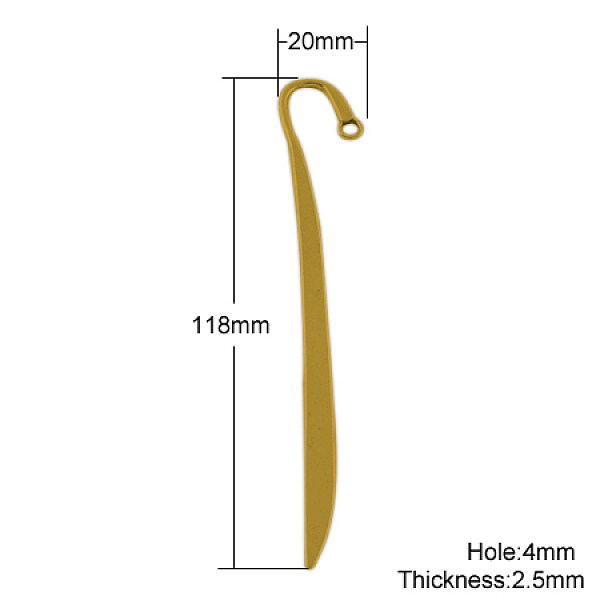 PandaHall Tibetan Style Bookmarks, Lead Free, Feather, Antique Golden, 118x20x2.5mm, Hole: 4mm Alloy
PandaHall Tibetan Style Bookmarks, Lead Free, Feather, Antique Golden, 118x20x2.5mm, Hole: 4mm Alloy