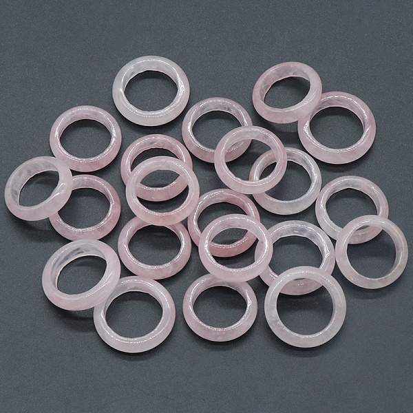 PandaHall Natural Rose Quartz Plain Band Rings, Inner Diameter: 18~20mm Rose Quartz Ring
PandaHall Natural Rose Quartz Plain Band Rings, Inner Diameter: 18~20mm Rose Quartz Ring