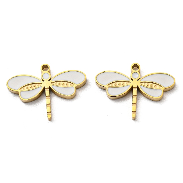 PandaHall 304 Stainless Steel Pendants, with Enamel, Dragonfly Charm, Real 14K Gold Plated, 11.5x16x1.5mm, Hole: 1.2mm Stainless..., White
PandaHall 304 Stainless Steel Pendants, with Enamel, Dragonfly Charm, Real 14K Gold Plated, 11.5x16x1.5mm, Hole: 1.2mm Stainless..., White