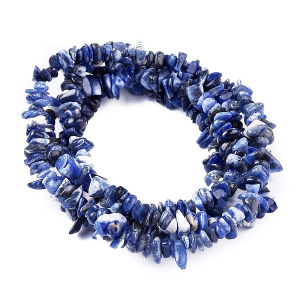 PandaHall Natural Sodalite Chips Beads Strands, 3~5mm, Hole: 0.3mm, about 32~32.5 inch Sodalite Chip Blue
PandaHall Natural Sodalite Chips Beads Strands, 3~5mm, Hole: 0.3mm, about 32~32.5 inch Sodalite Chip Blue