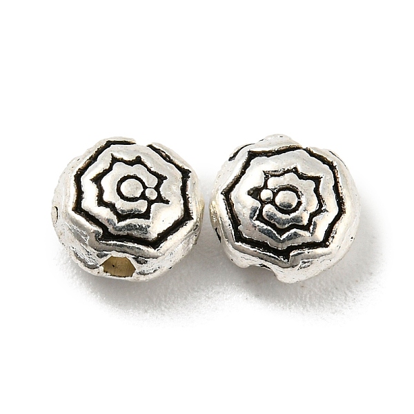 PandaHall Tibetan Style Alloy Beads, Lead Free & Cadmium Free, Flat Round with Flower, Antique Silver, 5.5~6x3~3.5mm, Hole: 0.8mm, about...
PandaHall Tibetan Style Alloy Beads, Lead Free & Cadmium Free, Flat Round with Flower, Antique Silver, 5.5~6x3~3.5mm, Hole: 0.8mm, about...