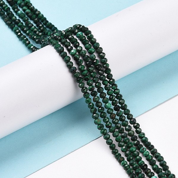 PandaHall Natural Malachite Beads Strands, Faceted, Rondelle, 3x2mm, Hole: 0.5mm, about 175pcs/strand, 15.16 inch(38.5cm) Malachite Rondelle
PandaHall Natural Malachite Beads Strands, Faceted, Rondelle, 3x2mm, Hole: 0.5mm, about 175pcs/strand, 15.16 inch(38.5cm) Malachite Rondelle