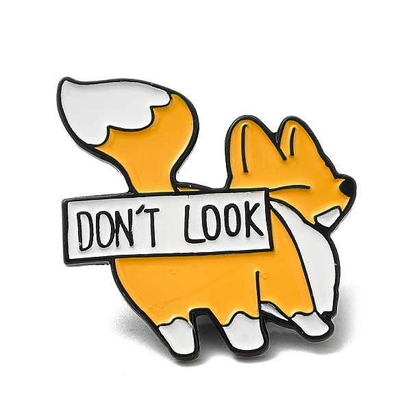 PandaHall Fox Enamel Pins, Black Alloy Badge for Women, Word DON'T LOOK, Word, 31.5x30x1.5mm Alloy+Enamel Word
PandaHall Fox Enamel Pins, Black Alloy Badge for Women, Word DON'T LOOK, Word, 31.5x30x1.5mm Alloy+Enamel Word