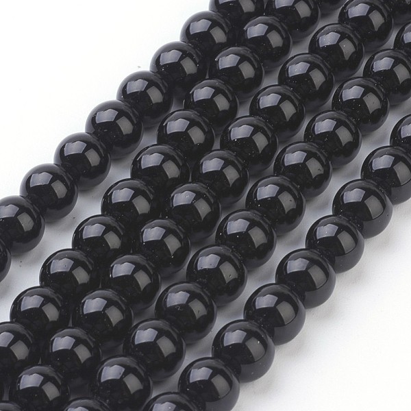 PandaHall Synthetic Black Stone Beads Strands, Round, 8mm, Hole: 1mm, 15~16 inch Black Stone Round
PandaHall Synthetic Black Stone Beads Strands, Round, 8mm, Hole: 1mm, 15~16 inch Black Stone Round