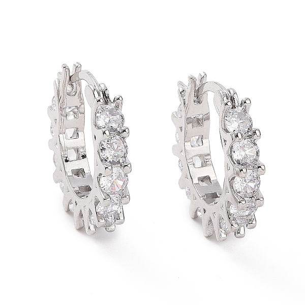 PandaHall Cubic Zirconia Hoop Earrings, Golden Brass Jewelry for Women, Platinum, 20x3.5x22mm, Pin: 0.9~1.4x16mm Cubic Zirconia Ring Clear
PandaHall Cubic Zirconia Hoop Earrings, Golden Brass Jewelry for Women, Platinum, 20x3.5x22mm, Pin: 0.9~1.4x16mm Cubic Zirconia Ring Clear