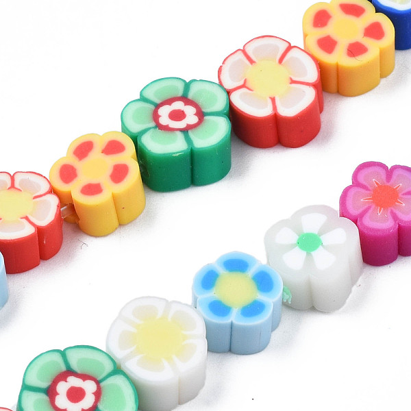 PandaHall Handmade Polymer Clay Bead Strands, Flower, Mixed Color, 6.5~10x7~10.5x4~5mm, Hole: 1.6mm, about 40pcs/strand, 11.61 inch~13.19..., Multicolor
PandaHall Handmade Polymer Clay Bead Strands, Flower, Mixed Color, 6.5~10x7~10.5x4~5mm, Hole: 1.6mm, about 40pcs/strand, 11.61 inch~13.19..., Multicolor