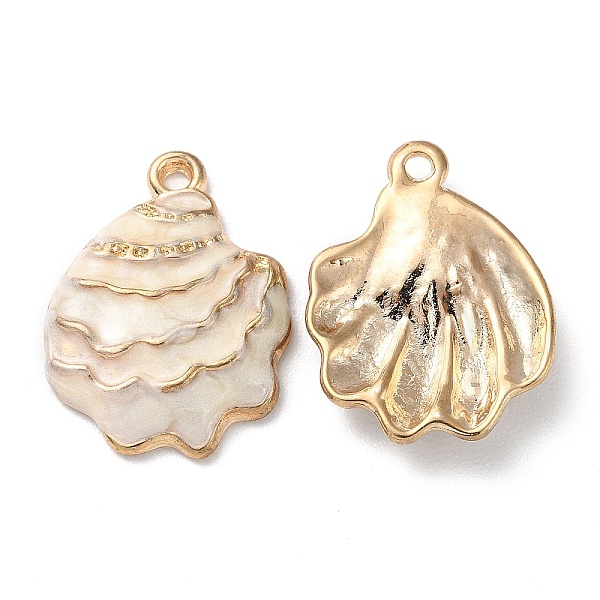 PandaHall Rack Plating Alloy Enamel Pendant, Cadmium Free & Lead Free & Nickel Free, Golden, Shell Charm, Bisque, 21.5x16x3mm, Hole: 1.6mm..., Orange
PandaHall Rack Plating Alloy Enamel Pendant, Cadmium Free & Lead Free & Nickel Free, Golden, Shell Charm, Bisque, 21.5x16x3mm, Hole: 1.6mm..., Orange