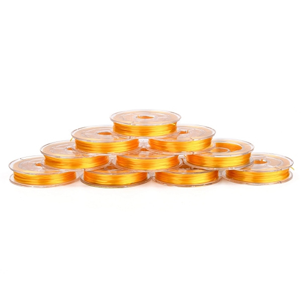PandaHall Flat Japanese Crystal Elastic Stretch Thread, for Bracelets Gemstone Jewelry Making Beading Craft, Gold, 0.38mm, about 10.93 yards...
PandaHall Flat Japanese Crystal Elastic Stretch Thread, for Bracelets Gemstone Jewelry Making Beading Craft, Gold, 0.38mm, about 10.93 yards...