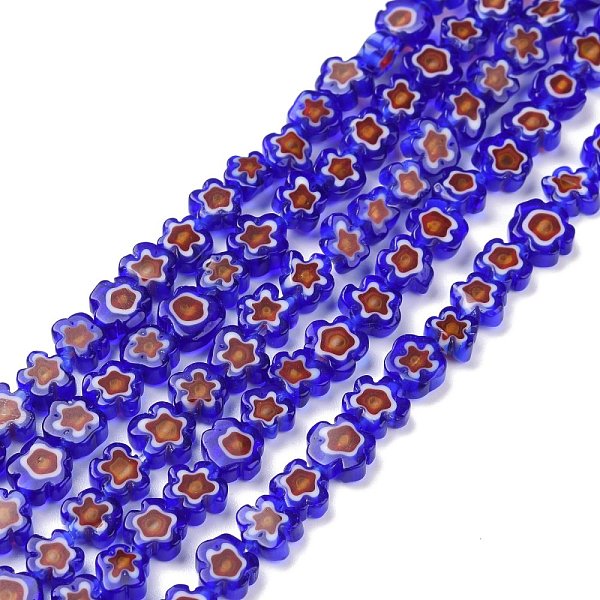 PandaHall Handmade Millefiori Glass Bead Strands, Flower, Medium Blue, 7.5~9x3mm, Hole: 1mm, about 55~57pcs/strand, 15.55 inch~15.94 inch...
PandaHall Handmade Millefiori Glass Bead Strands, Flower, Medium Blue, 7.5~9x3mm, Hole: 1mm, about 55~57pcs/strand, 15.55 inch~15.94 inch...