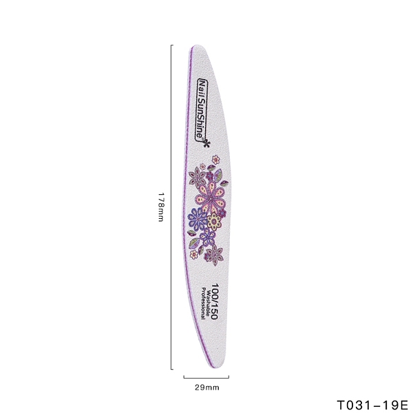 PandaHall 100/150 Grit Nail File, Double-sided Printing Sponge Polish Strip File, Burnishing Stick, Sandpaper Nail Buffer, Waterproof, Dark..., Purple
PandaHall 100/150 Grit Nail File, Double-sided Printing Sponge Polish Strip File, Burnishing Stick, Sandpaper Nail Buffer, Waterproof, Dark..., Purple
