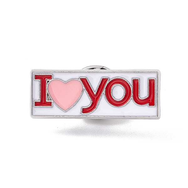 PandaHall Valentine's Day Theme Enamel Pin, Word I Love You Alloy Brooch for Backpack Clothes, Platinum, Rectangle Pattern, 10x27x2mm..., White
PandaHall Valentine's Day Theme Enamel Pin, Word I Love You Alloy Brooch for Backpack Clothes, Platinum, Rectangle Pattern, 10x27x2mm..., White