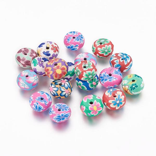 PandaHall Handmade Polymer Clay Flat Round Beads, with Flower Pattern, Mixed Color, 11~12x6~7mm, Hole: 1.8~3mm Polymer Clay Flat Round..., Multicolor
PandaHall Handmade Polymer Clay Flat Round Beads, with Flower Pattern, Mixed Color, 11~12x6~7mm, Hole: 1.8~3mm Polymer Clay Flat Round..., Multicolor