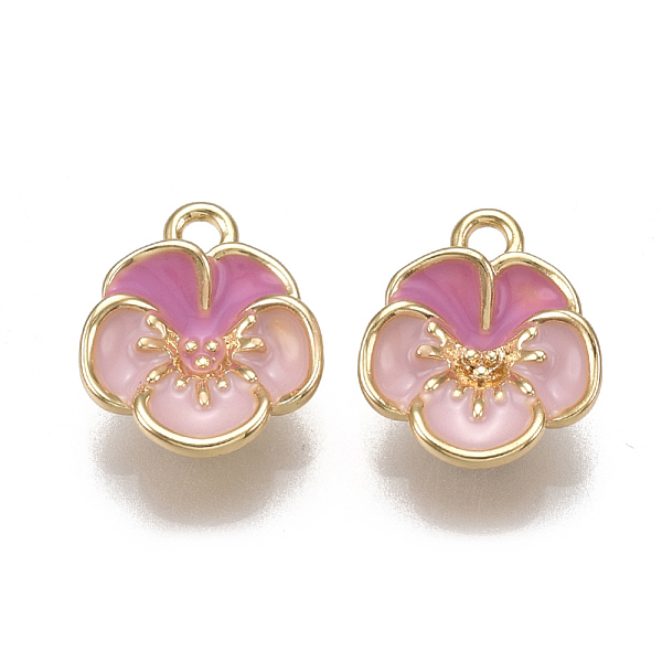 PandaHall Brass Enamel Charms, Nickel Free, Real 18K Gold Plated, Flower, Pink, 12x10.5x4mm, Hole: 1.5mm Brass+Enamel Flower Pink
PandaHall Brass Enamel Charms, Nickel Free, Real 18K Gold Plated, Flower, Pink, 12x10.5x4mm, Hole: 1.5mm Brass+Enamel Flower Pink