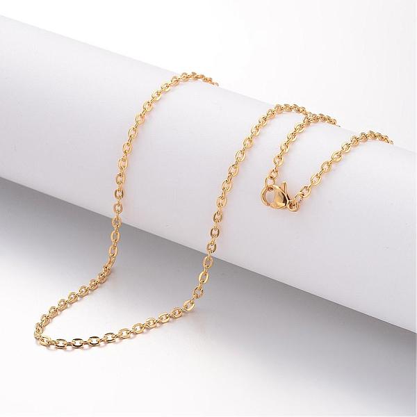 PandaHall Ion Plating(IP) 304 Stainless Steel Necklace, Cable Chains, with Lobster Clasps, Golden, 23.6 inch(600mm), 2.3mm Stainless Steel
PandaHall Ion Plating(IP) 304 Stainless Steel Necklace, Cable Chains, with Lobster Clasps, Golden, 23.6 inch(600mm), 2.3mm Stainless Steel