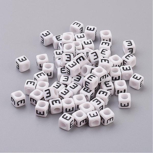 PandaHall White Letter E Cube Acrylic Beads, Horizontal Hole, Size: about 6mm wide, 6mm long, 6mm high, hole: 3.2mm, about 300pcs/50g...
PandaHall White Letter E Cube Acrylic Beads, Horizontal Hole, Size: about 6mm wide, 6mm long, 6mm high, hole: 3.2mm, about 300pcs/50g...