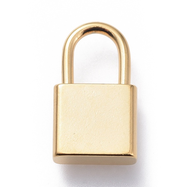 PandaHall 304 Stainless Steel Pendants, Padlock, Real 18K Gold Plated, 18x10x4mm, Hole: 7x5mm 304 Stainless Steel Lock
PandaHall 304 Stainless Steel Pendants, Padlock, Real 18K Gold Plated, 18x10x4mm, Hole: 7x5mm 304 Stainless Steel Lock