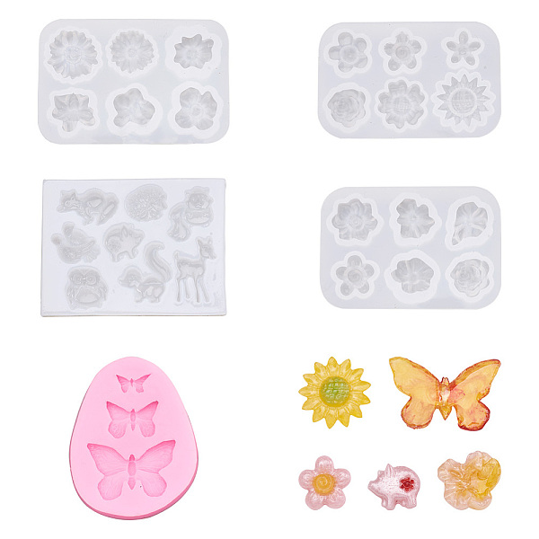 PandaHall Jewelry 5Pcs 5 Style DIY Silicone Molds, for UV Resin & Epoxy Resin Jewelry Making, Spring, Mixed Color, 62~84x52~83x8~11mm..., Multicolor
PandaHall Jewelry 5Pcs 5 Style DIY Silicone Molds, for UV Resin & Epoxy Resin Jewelry Making, Spring, Mixed Color, 62~84x52~83x8~11mm..., Multicolor
