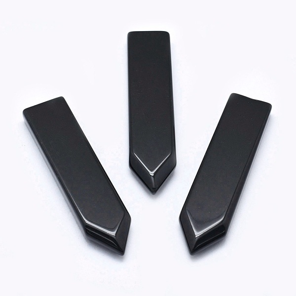 PandaHall Natural Obsidian Cabochons, Sword, 51.5~54x12.5~14x5~6mm Obsidian Others
PandaHall Natural Obsidian Cabochons, Sword, 51.5~54x12.5~14x5~6mm Obsidian Others