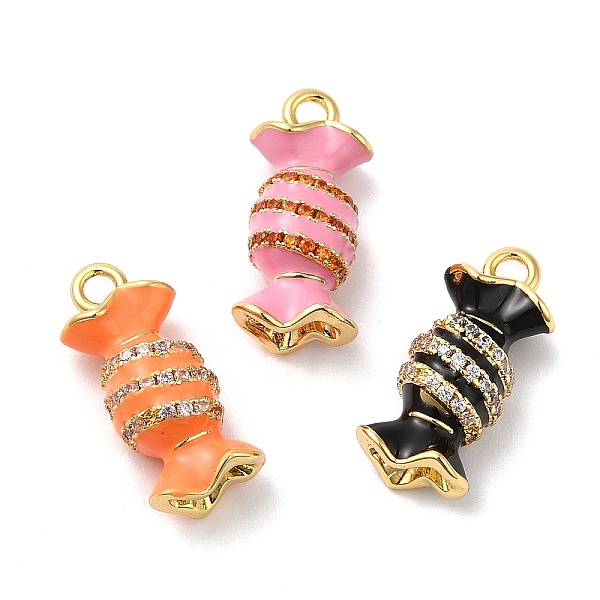 PandaHall Rack Plating Brass Cubic Zirconia with Enaml Pendants, Lead Free & Cadmium Free, Long-Lasting Plated, Real 18K Gold Plated, Candy..., Multicolor
PandaHall Rack Plating Brass Cubic Zirconia with Enaml Pendants, Lead Free & Cadmium Free, Long-Lasting Plated, Real 18K Gold Plated, Candy..., Multicolor