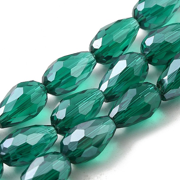 PandaHall Electroplate Glass Beads Strands, Pearl Luster Plated, Faceted, teardrop, Teal, 15x10mm, Hole: 2mm Glass Teardrop Cyan
PandaHall Electroplate Glass Beads Strands, Pearl Luster Plated, Faceted, teardrop, Teal, 15x10mm, Hole: 2mm Glass Teardrop Cyan