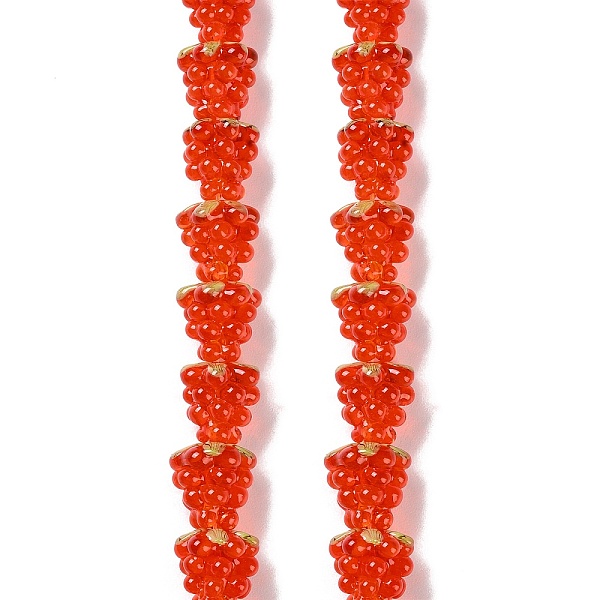 PandaHall Handmade Lampwork Beads Strands, Raspberry, Orange Red, 12.5x12.5mm, Hole: 1.4mm, about 20pcs/strand, 9.84''(25cm) Lampwork Others
PandaHall Handmade Lampwork Beads Strands, Raspberry, Orange Red, 12.5x12.5mm, Hole: 1.4mm, about 20pcs/strand, 9.84''(25cm) Lampwork Others