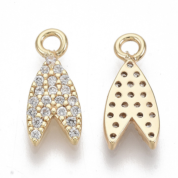 PandaHall Brass Micro Pave Clear Cubic Zirconia Charms, Nickel Free, Flower Bud, Real 18K Gold Plated, 12x5x1.5mm, Hole: 1.5mm Brass+Cubic...
PandaHall Brass Micro Pave Clear Cubic Zirconia Charms, Nickel Free, Flower Bud, Real 18K Gold Plated, 12x5x1.5mm, Hole: 1.5mm Brass+Cubic...