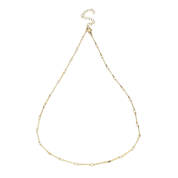 PandaHall Ion Plating(IP) 304 Stainless Steel Bar Link Chain Necklaces, Golden, 17.56 inch(44.6cm) 304 Stainless Steel
PandaHall Ion Plating(IP) 304 Stainless Steel Bar Link Chain Necklaces, Golden, 17.56 inch(44.6cm) 304 Stainless Steel