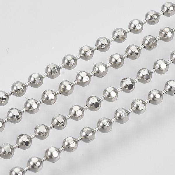 PandaHall Brass Ball Chains, Faceted, Long-Lasting Plated, Soldered, with Spool, Cadmium Free & Nickel Free & Lead Free, Platinum, 2.3mm...
PandaHall Brass Ball Chains, Faceted, Long-Lasting Plated, Soldered, with Spool, Cadmium Free & Nickel Free & Lead Free, Platinum, 2.3mm...
