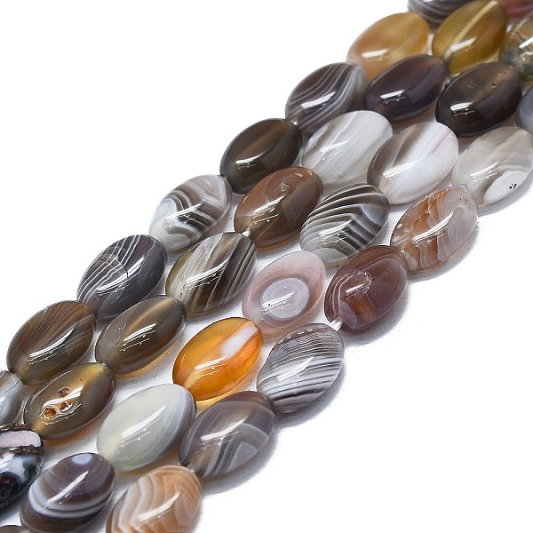 PandaHall Natural Botswana Agate Beads Strands, Oval, 12x6~8.5x5~6mm, Hole: 1.2mm, about 34pcs/strand, 15.75 inch(40cm) Botswana Agate Oval
PandaHall Natural Botswana Agate Beads Strands, Oval, 12x6~8.5x5~6mm, Hole: 1.2mm, about 34pcs/strand, 15.75 inch(40cm) Botswana Agate Oval