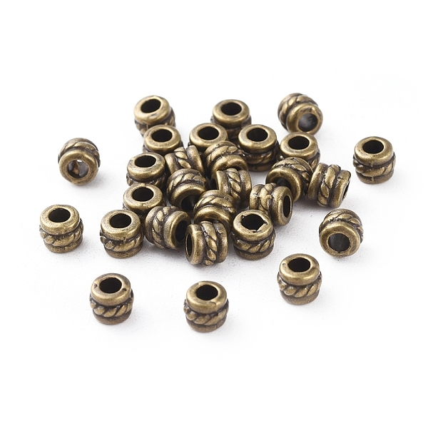 PandaHall Tibetan Style Alloy Spacer Beads, Column, Antique Bronze, Lead Free & Cadmium Free, 5x4mm, Hole: 2.2mm Alloy Column
PandaHall Tibetan Style Alloy Spacer Beads, Column, Antique Bronze, Lead Free & Cadmium Free, 5x4mm, Hole: 2.2mm Alloy Column
