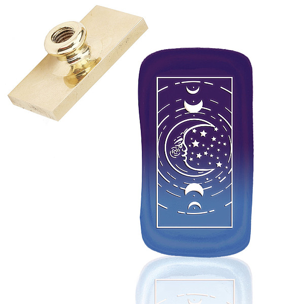 PandaHall Wax Seal Brass Stamp Head, for Wax Seal Stamp, Rectangle, Moon Pattern, 4.5x2.3x1.45cm Brass Moon
PandaHall Wax Seal Brass Stamp Head, for Wax Seal Stamp, Rectangle, Moon Pattern, 4.5x2.3x1.45cm Brass Moon