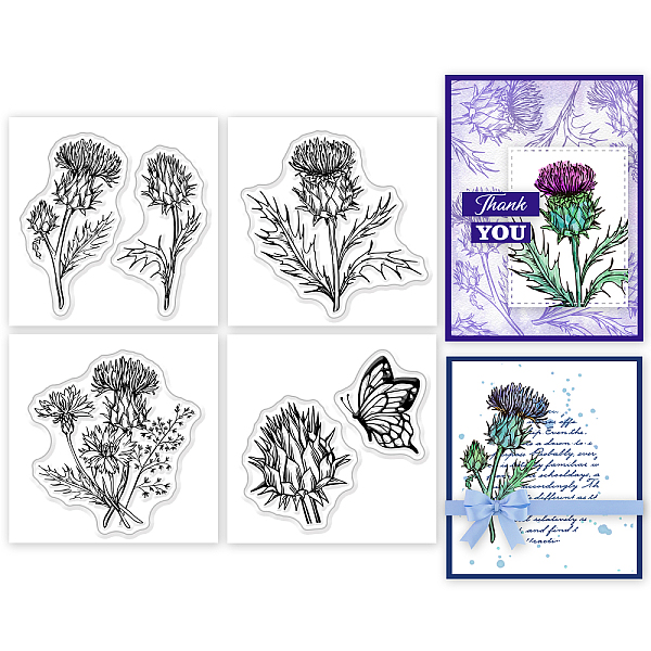PandaHall GLOBLELAND 4Pcs Mini Thistle Butterfly Plant Clear Stamps for DIY Scrapbooking Mini Flower Silicone Clear Stamp Seals Transparent...
PandaHall GLOBLELAND 4Pcs Mini Thistle Butterfly Plant Clear Stamps for DIY Scrapbooking Mini Flower Silicone Clear Stamp Seals Transparent...