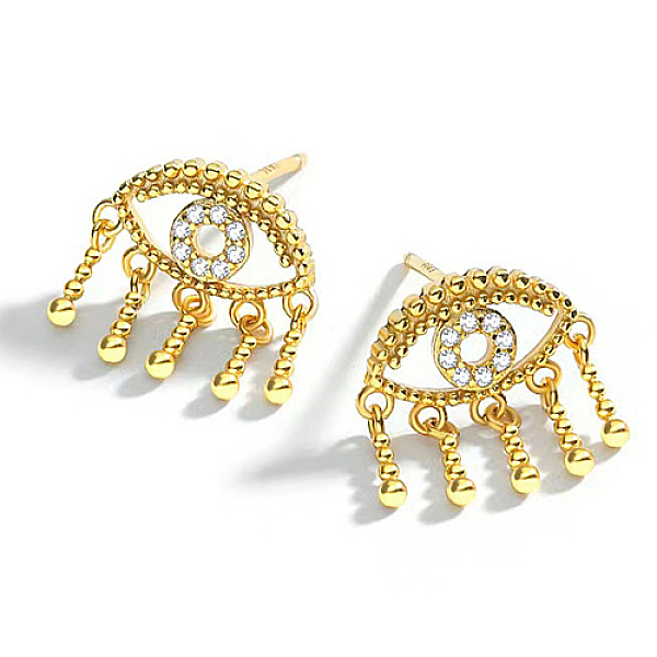 PandaHall 925 Sterling Silver Micro Pave Cubic Zirconia Stud Earrings, Horse Eye, with 925 Stamp, Golden, 13x12mm Cubic Zirconia Horse Eye..., Clear
PandaHall 925 Sterling Silver Micro Pave Cubic Zirconia Stud Earrings, Horse Eye, with 925 Stamp, Golden, 13x12mm Cubic Zirconia Horse Eye..., Clear