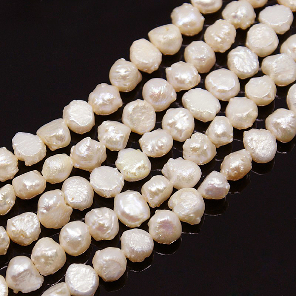 PandaHall Natural Cultured Freshwater Pearl Beads Strands, Blanched Almond, 6.5~8x7~9x5~7mm, Hole: 1mm, about 54~55pcs/strand, 15.7..., Orange
PandaHall Natural Cultured Freshwater Pearl Beads Strands, Blanched Almond, 6.5~8x7~9x5~7mm, Hole: 1mm, about 54~55pcs/strand, 15.7..., Orange