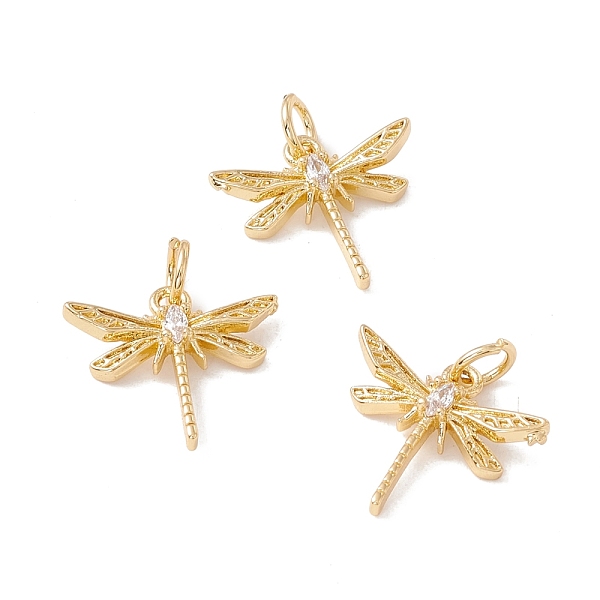 PandaHall Brass Micro Pave Clear Cubic Zirconia Pendants, with Jump Ring, Cadmium Free & Lead Free, Dragonfly, Real 18K Gold Plated...
PandaHall Brass Micro Pave Clear Cubic Zirconia Pendants, with Jump Ring, Cadmium Free & Lead Free, Dragonfly, Real 18K Gold Plated...
