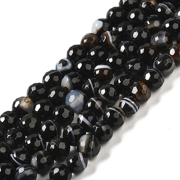 PandaHall Natural Black Agate Beads Strands, Dyed & Heated, Faceted Round, Black, 8mm, Hole: 1mm, about 46pcs/strand, 14.69~15.16''...
PandaHall Natural Black Agate Beads Strands, Dyed & Heated, Faceted Round, Black, 8mm, Hole: 1mm, about 46pcs/strand, 14.69~15.16''...