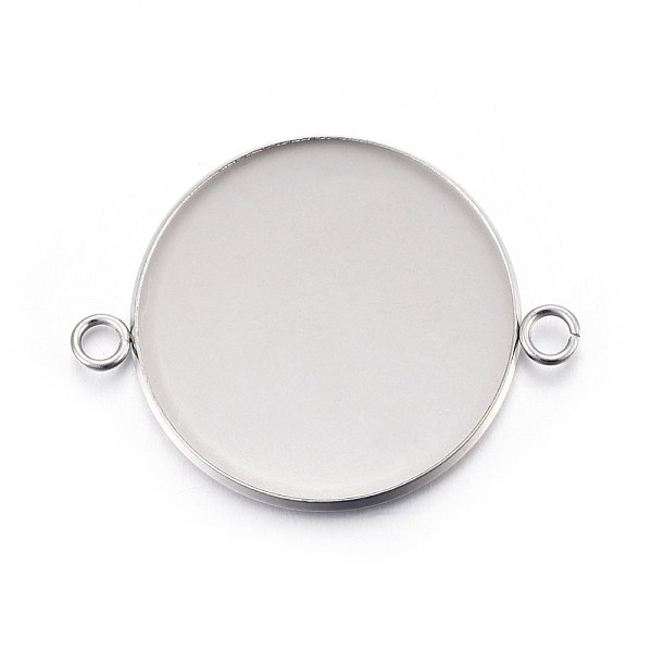PandaHall 304 Stainless Steel Cabochon Connector Settings, Plain Edge Bezel Cups, Flat Round, Stainless Steel Color, Tray: 30mm, 42x32x2mm...
PandaHall 304 Stainless Steel Cabochon Connector Settings, Plain Edge Bezel Cups, Flat Round, Stainless Steel Color, Tray: 30mm, 42x32x2mm...