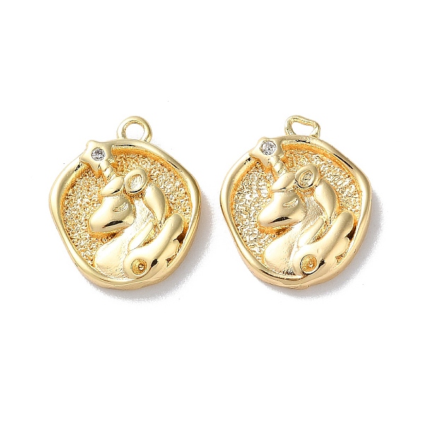 PandaHall Brass Micro Pave Cubic Zirconia Pendants, Unicorn Charms, Real 18K Gold Plated, 13x11.5x2.5mm, Hole: 1mm Brass+Cubic Zirconia..., Clear
PandaHall Brass Micro Pave Cubic Zirconia Pendants, Unicorn Charms, Real 18K Gold Plated, 13x11.5x2.5mm, Hole: 1mm Brass+Cubic Zirconia..., Clear