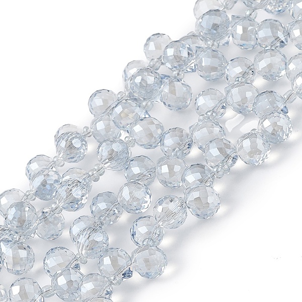 PandaHall Transparent Electroplate Glass Beads Strands, Faceted, Top Drilled Teardrop, Pearl Luster Plated, Light Steel Blue, 10x7.5~8mm...
PandaHall Transparent Electroplate Glass Beads Strands, Faceted, Top Drilled Teardrop, Pearl Luster Plated, Light Steel Blue, 10x7.5~8mm...