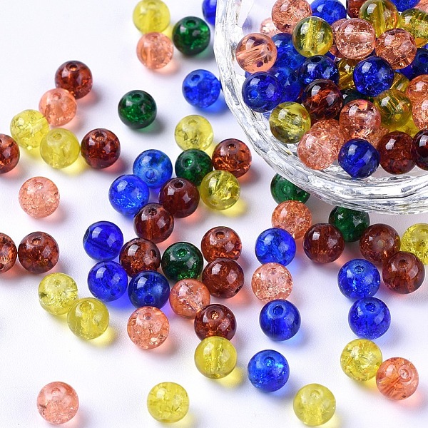 PandaHall Baking Painted Crackle Glass Beads, Halloween Mix, Round, Mixed Color, 6~6.5x5.5~6mm, Hole: 1mm, about 200pcs/bag Glass Round..., Multicolor
PandaHall Baking Painted Crackle Glass Beads, Halloween Mix, Round, Mixed Color, 6~6.5x5.5~6mm, Hole: 1mm, about 200pcs/bag Glass Round..., Multicolor