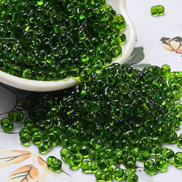 PandaHall Glass Seed Beads, Transparent Colours, Peanut Shape, Green, 6x3x3mm, Hole: 1.2mm, about 4000pcs/pound Glass Peanut Green
PandaHall Glass Seed Beads, Transparent Colours, Peanut Shape, Green, 6x3x3mm, Hole: 1.2mm, about 4000pcs/pound Glass Peanut Green