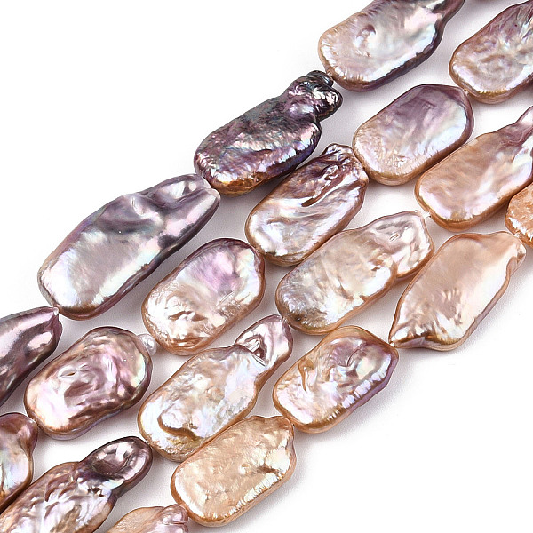 PandaHall Natural Keshi Pearl Beads Strands, Cultured Freshwater Pearl, Baroque Pearls, Rectangle, Light Salmon, 18.5~28x10.5~13.5x4.5~8.5mm...
PandaHall Natural Keshi Pearl Beads Strands, Cultured Freshwater Pearl, Baroque Pearls, Rectangle, Light Salmon, 18.5~28x10.5~13.5x4.5~8.5mm...