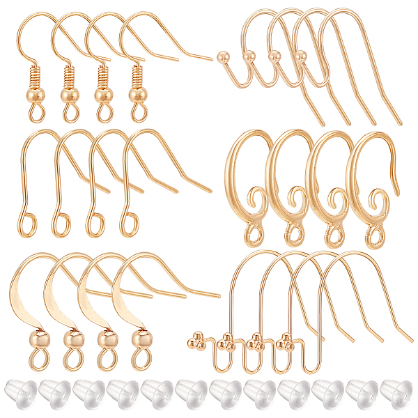 PandaHall BENECREAT 36Pcs 6 Styles Brass French Earring Hooks, Flat Earring Hooks, Ear Wire, with Horizontal Loops, with 50Pcs Plastic Ear...
PandaHall BENECREAT 36Pcs 6 Styles Brass French Earring Hooks, Flat Earring Hooks, Ear Wire, with Horizontal Loops, with 50Pcs Plastic Ear...