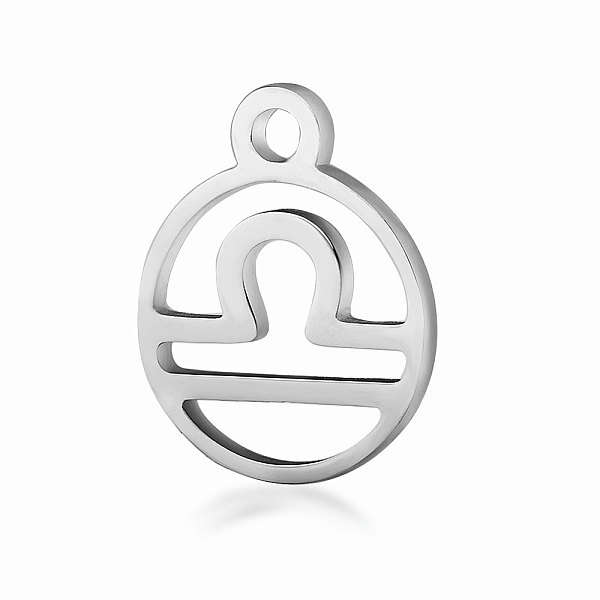 PandaHall 201 Stainless Steel Charms, Flat Round with Constellation, Stainless Steel Color, Libra, 13.4x10.8x1mm, Hole: 1.5mm 201 Stainless...
PandaHall 201 Stainless Steel Charms, Flat Round with Constellation, Stainless Steel Color, Libra, 13.4x10.8x1mm, Hole: 1.5mm 201 Stainless...