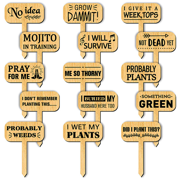 PandaHall Wood Plant Labels, for Seed Potting, Herbs, Flowers, Vegetables, Funny, Word, 70x50x3mm, 15pcs/set Wood Word
PandaHall Wood Plant Labels, for Seed Potting, Herbs, Flowers, Vegetables, Funny, Word, 70x50x3mm, 15pcs/set Wood Word