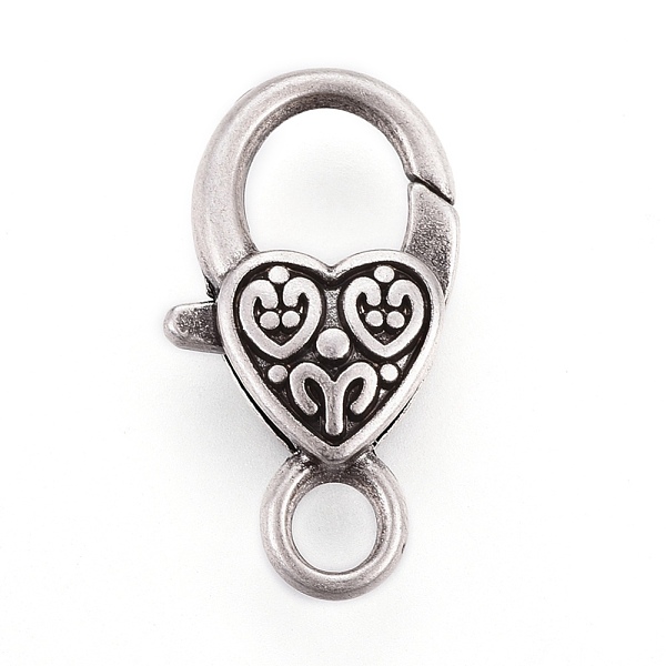 PandaHall Tibetan Style Heart Lobster Claw Clasps, Cadmium Free & Nickel Free & Lead Free, Thailand Sterling Silver Plated, 26.5x14x6mm...
PandaHall Tibetan Style Heart Lobster Claw Clasps, Cadmium Free & Nickel Free & Lead Free, Thailand Sterling Silver Plated, 26.5x14x6mm...