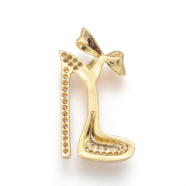 PandaHall Brass Micro Pave Cubic Zirconia Stilettos Pendants, Long-Lasting Plated, High-heeled Shoes, Clear, Golden, 24x13x3mm, Hole: 1x2mm...
PandaHall Brass Micro Pave Cubic Zirconia Stilettos Pendants, Long-Lasting Plated, High-heeled Shoes, Clear, Golden, 24x13x3mm, Hole: 1x2mm...
