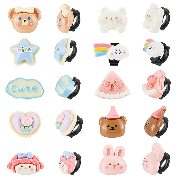PandaHall 20Pcs 10 Styles Animal Cloud Cake Detachable Plastic Shoe Decorations, Cartoon Style Shoe Buckle Clip, Mixed Color..., Multicolor
PandaHall 20Pcs 10 Styles Animal Cloud Cake Detachable Plastic Shoe Decorations, Cartoon Style Shoe Buckle Clip, Mixed Color..., Multicolor