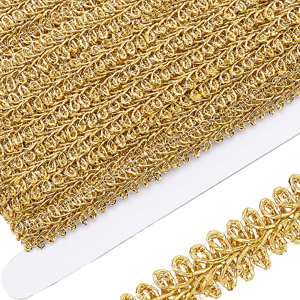 PandaHall Gorgecraft 15 Yards Metallic Lace Trims, Polyester Centipede Lace Ribbon, with 1Pc Cardboard Display Card, for Sewing Decoration..., Gold
PandaHall Gorgecraft 15 Yards Metallic Lace Trims, Polyester Centipede Lace Ribbon, with 1Pc Cardboard Display Card, for Sewing Decoration..., Gold